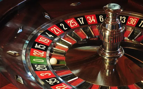 Roulette wheel at the Wiesbaden casino
